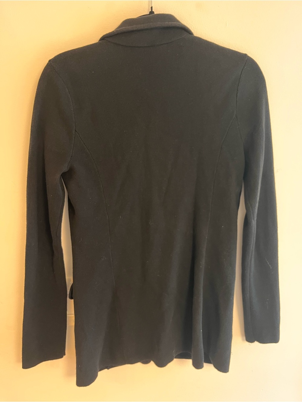 Lauren Ralph Lauren Black Minimalist Classic 100% Cotton Women's Blazer Jacket - Picture 5 of 8